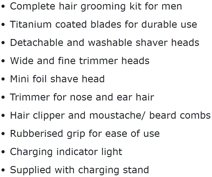 מכונת תספורת מקצועית לעיצוב זקן רמינגטון REMINGTON PG350 TEXT